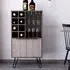 Newcastle Wine Cabinet with 2 Doors - Brown, Oak