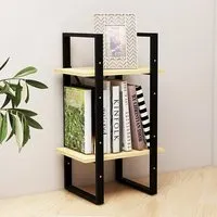 Newell 2-Tier Bookshelf - Natural, Pine Wood