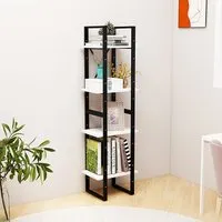 Newell 4-Tier Bookshelf - White, Pine Wood