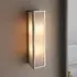 Newham Large Wall Light - Chrome, Glass
