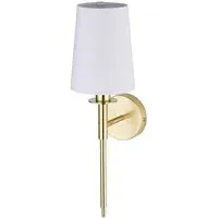 Newkirk Wall Light - White, Fabric