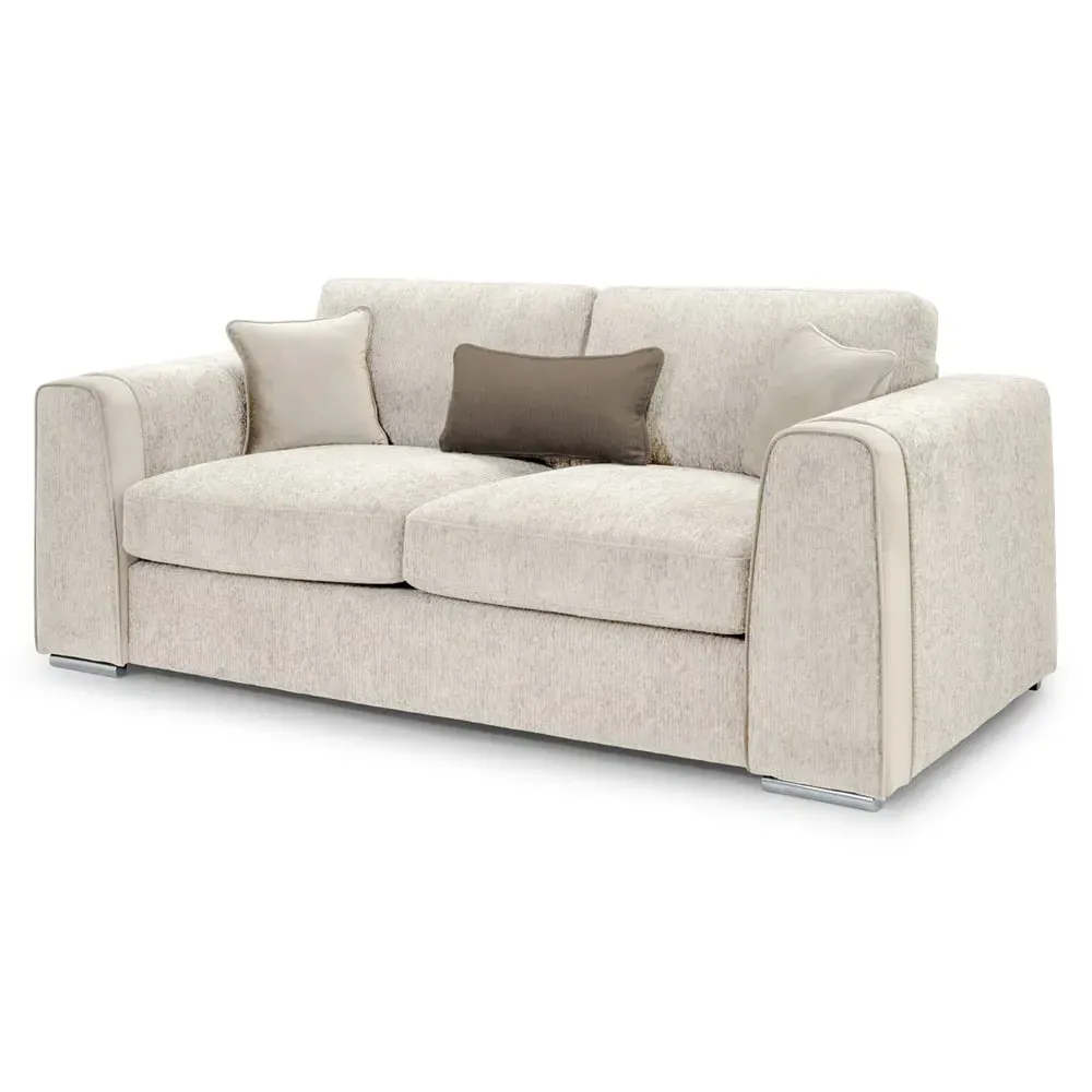 Newnan 3-Seater Sofa - Beige, Fabric