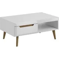 Newry Coffee Table with Storage - White
