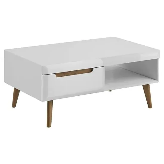 Newry Coffee Table with Storage - White