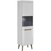 Newry Tall Display Cabinet - White