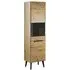 Newry Tall Display Cabinet with 2 Doors - Artisan Oak