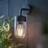 Niceville Outdoor Wall Light - Matt Black, Clear Glass