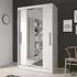 Nichols 2-Door Wardrobe with Sliding Doors - White