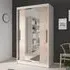 Nichols 2-Door Wardrobe with Sliding Doors - White, Oak
