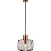 Nicola Square Pendant Light - Antique Copper, Steel