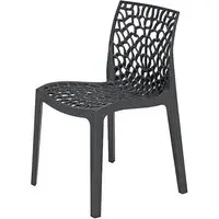Nicole Side Chair - Anthracite, Polypropylene