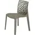 Nicole Side Chair - Grey, Polypropylene