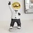 Nicolet Victory Astronaut Sculpture - Black, White, Gold