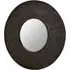 Nikawiy Round Wall Mirror - Grey, Mango Wood
