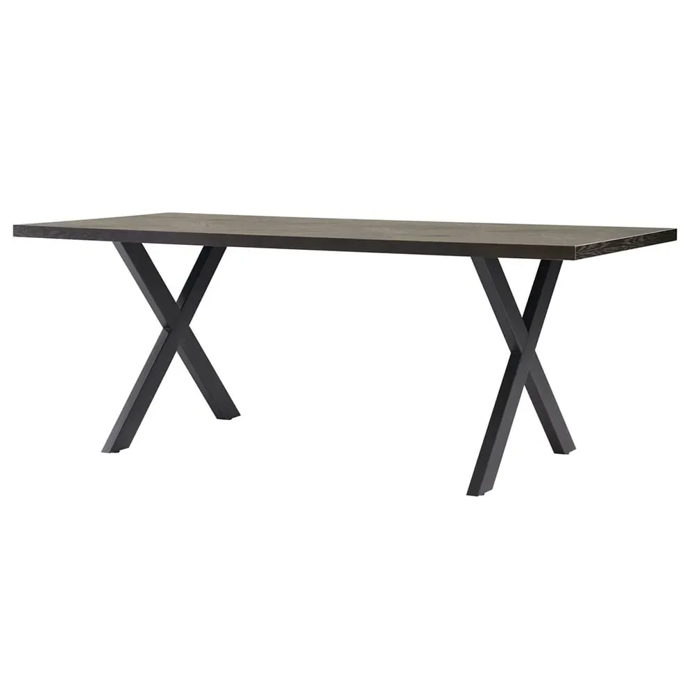 Niles Dining Table - Smoked Oak, Engineered Wood