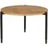 Niles Round Lamp Table - Natural Oak, Engineered Wood
