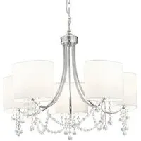 Nina 5 Light Ceiling Light - Chrome, Crystal