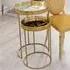 Ninilchik Nest of 2 Tables - Gold, Metal