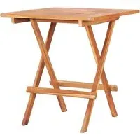 Nitra Folding Bistro Table - Natural, Teak Wood