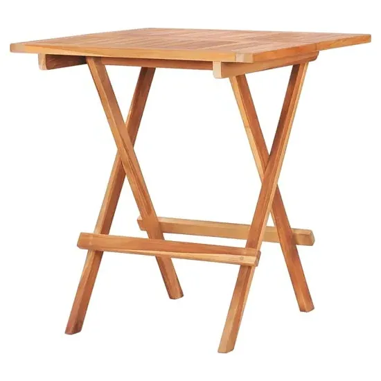 Nitra Folding Bistro Table - Natural, Teak Wood
