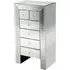 Nitra Mirrored Chest of 6 Drawers - Silver