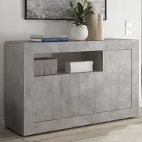 Nitro 3-Door Sideboard - Cement, Wood