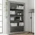 Nitro Bookcase with Storage - Cement, Oxide Wood