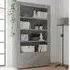 Nitro Bookcase with Storage - Cement, Wood