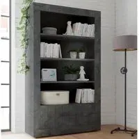 Nitro Bookcase with Storage - Oxide, Wood