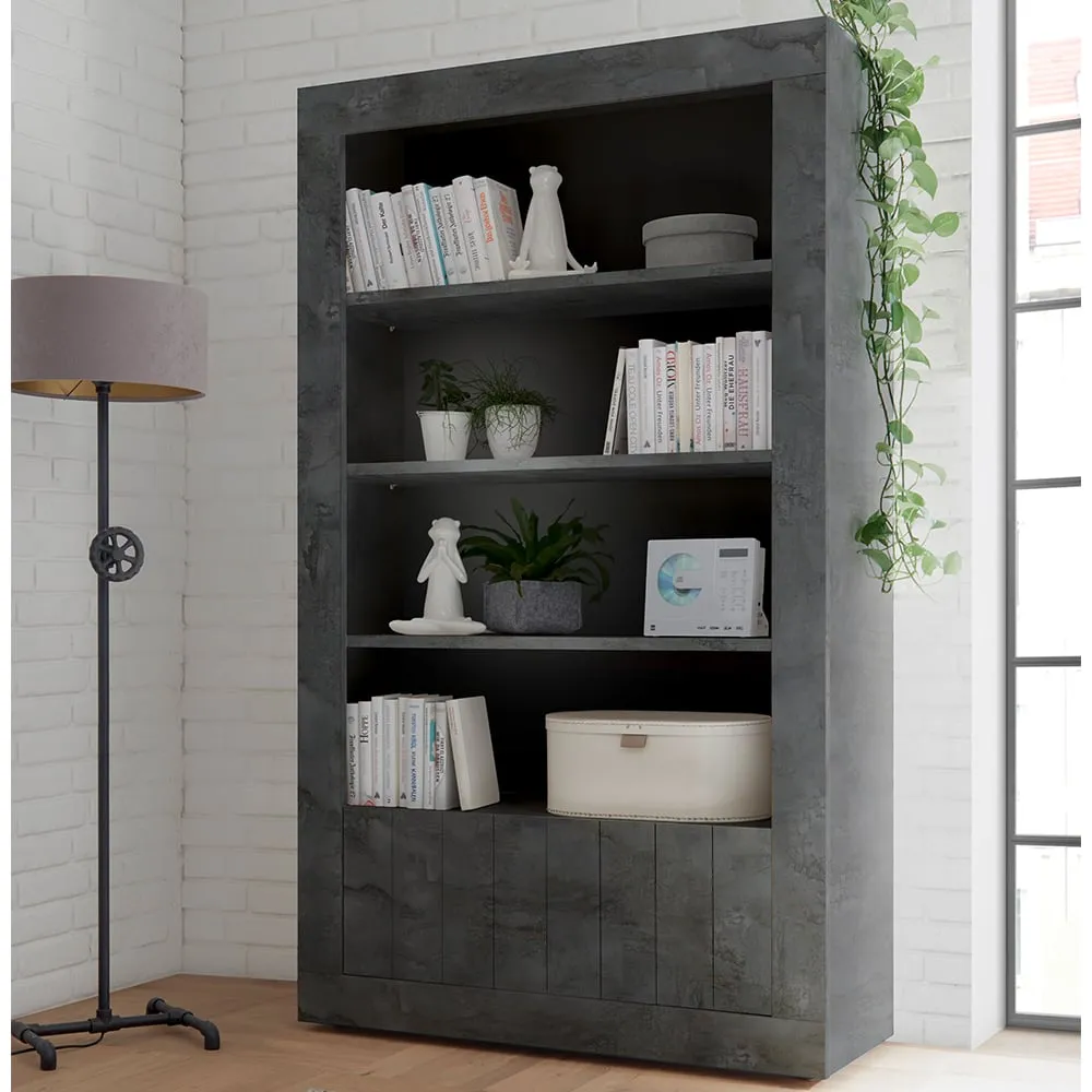 Nitro Bookcase with Storage - Oxide, Wood
