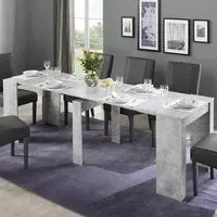 Nitro Extendable Dining Table - Cement, MDF