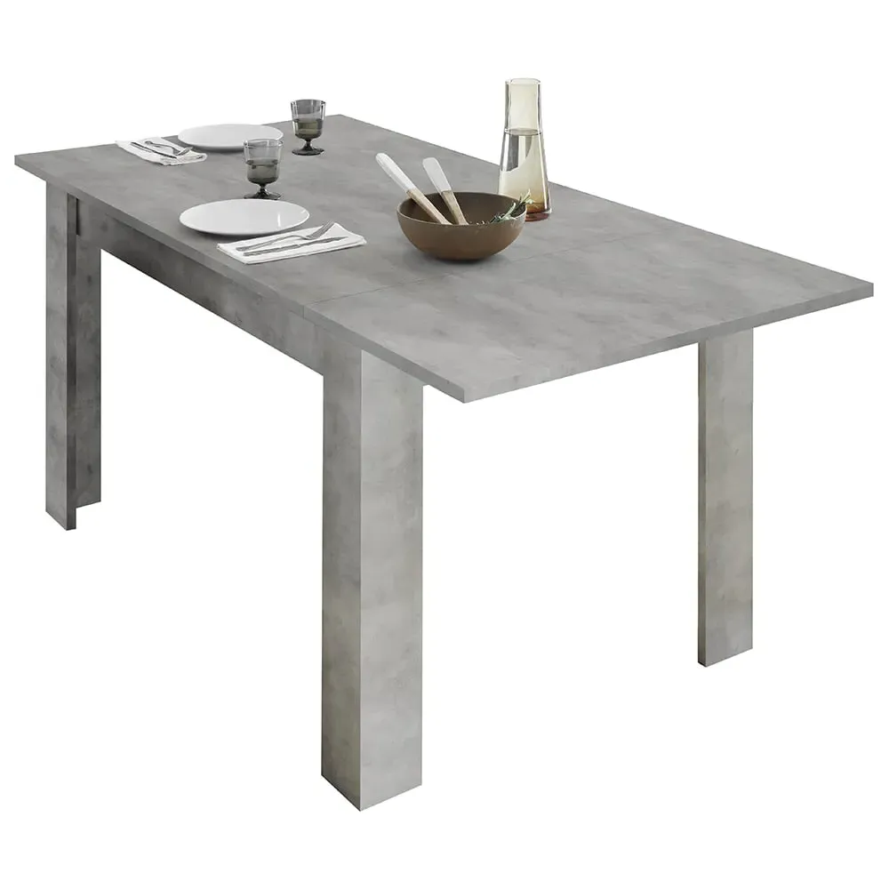 Nitro Extendable Dining Table - Cement, Wood