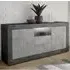 Nitro Sideboard with LED - Oxide Cement, Wood