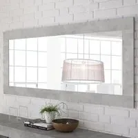 Nitro Wall Mirror - Cement, Wood
