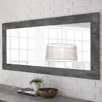 Nitro Wall Mirror - Oxide Wood