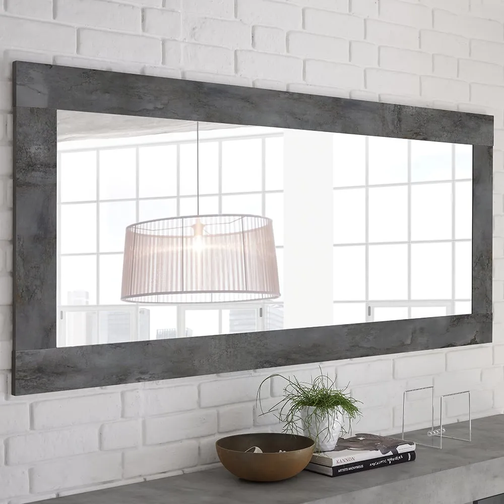 Nitro Wall Mirror - Oxide Wood