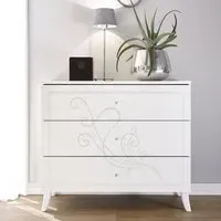 Nivea 3-Drawer Chest - Serigraphy White