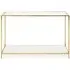 Nivea Console Table - Clear Glass, Gold
