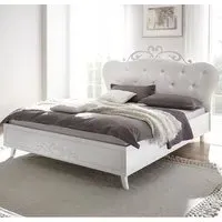 Nivea Super King Size Bed Frame - Serigraphy White