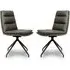 Nobo Swivel Dining Chair - Truffle, Faux Leather