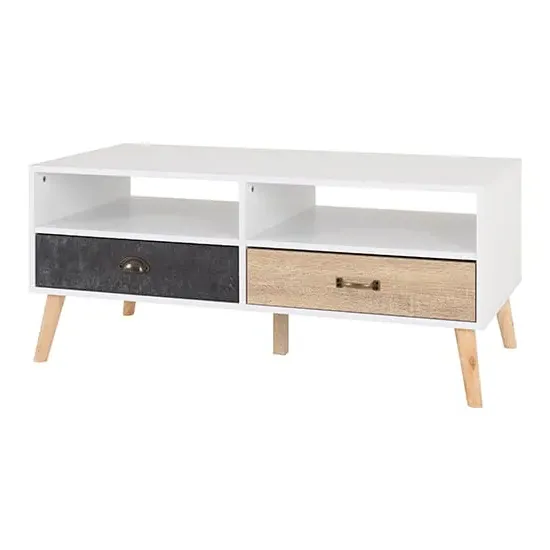 Noein Coffee Table with Storage - White, Wood image
