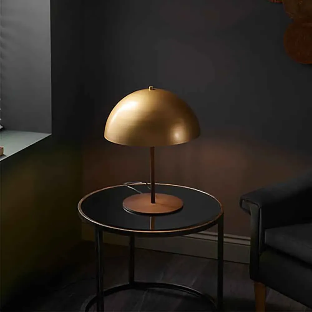 Nogales Metal Dome Table Lamp - Gold
