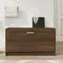 Nome Shoe Storage Bench with Flap - Brown Oak