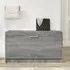 Nome Shoe Storage Bench with Flap - Grey Sonoma Oak