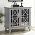Norland Display Cabinet with 2 Doors - Grey