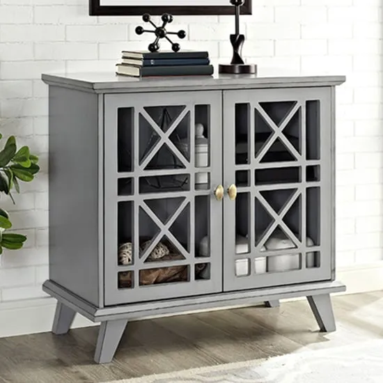 Norland Display Cabinet with 2 Doors - Grey image