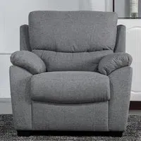 Norway 1-Seater Sofa - Grey, Fabric
