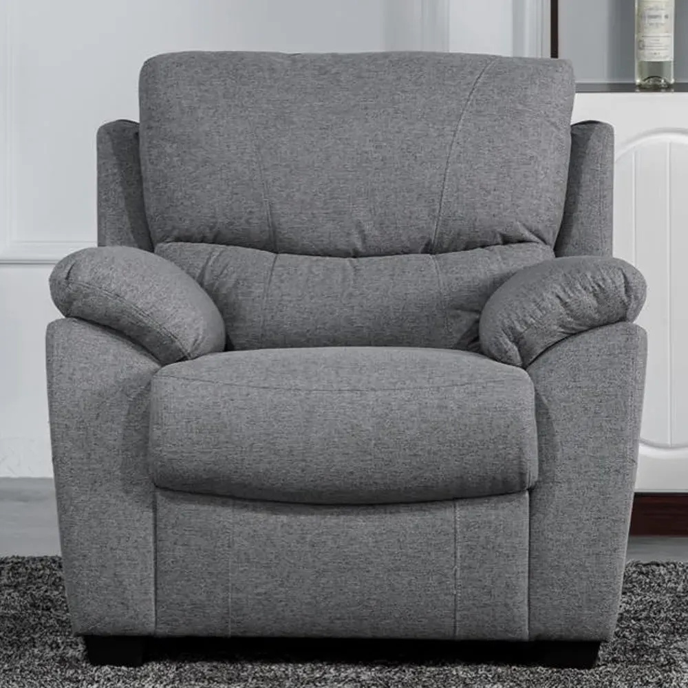 Norway 1-Seater Sofa - Grey, Fabric image