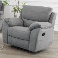 Norway Recliner 1-Seater Sofa - Grey, Fabric