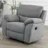 Norway Recliner 1-Seater Sofa - Grey, Fabric